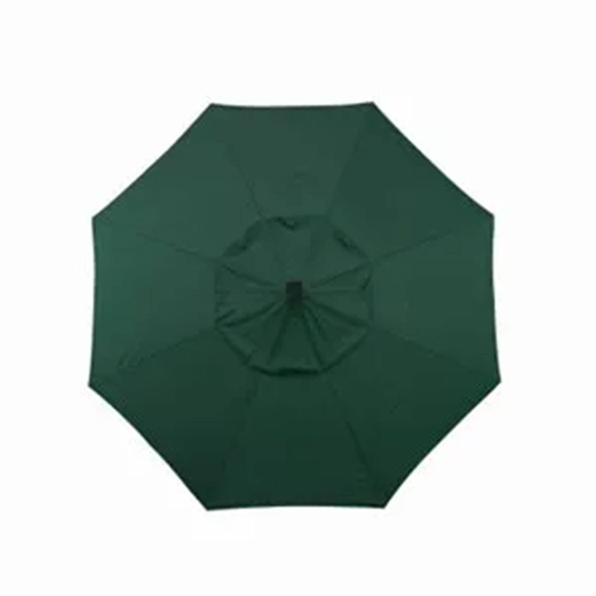 Alt View 4. Four Seasons Courtyard - Four Seasons Courtyard 9’ Polyester LED Steel Pole Patio Market Umbrella, Green - Green.