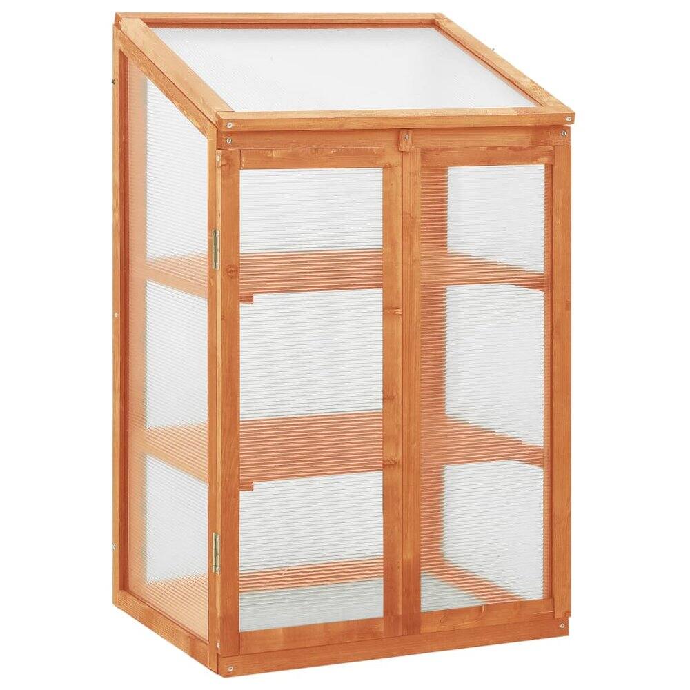 Angle. vidaXL - vidaXL Greenhouse Firwood - Yellow.