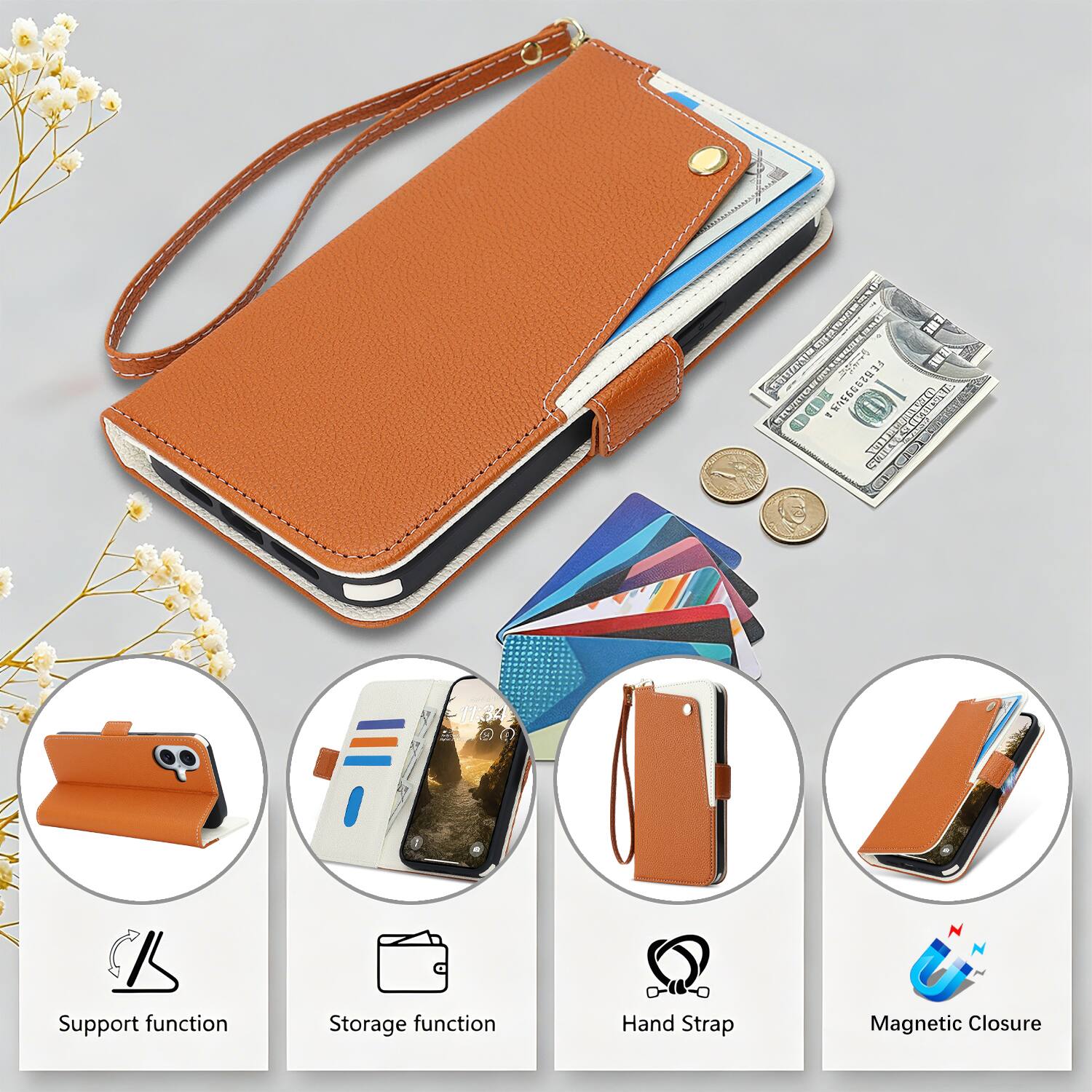 ME 2 U  
DISC RS DMES S - GNES N 11334  
Support function  
Storage function  
Hand Strap  
Magnetic Closure