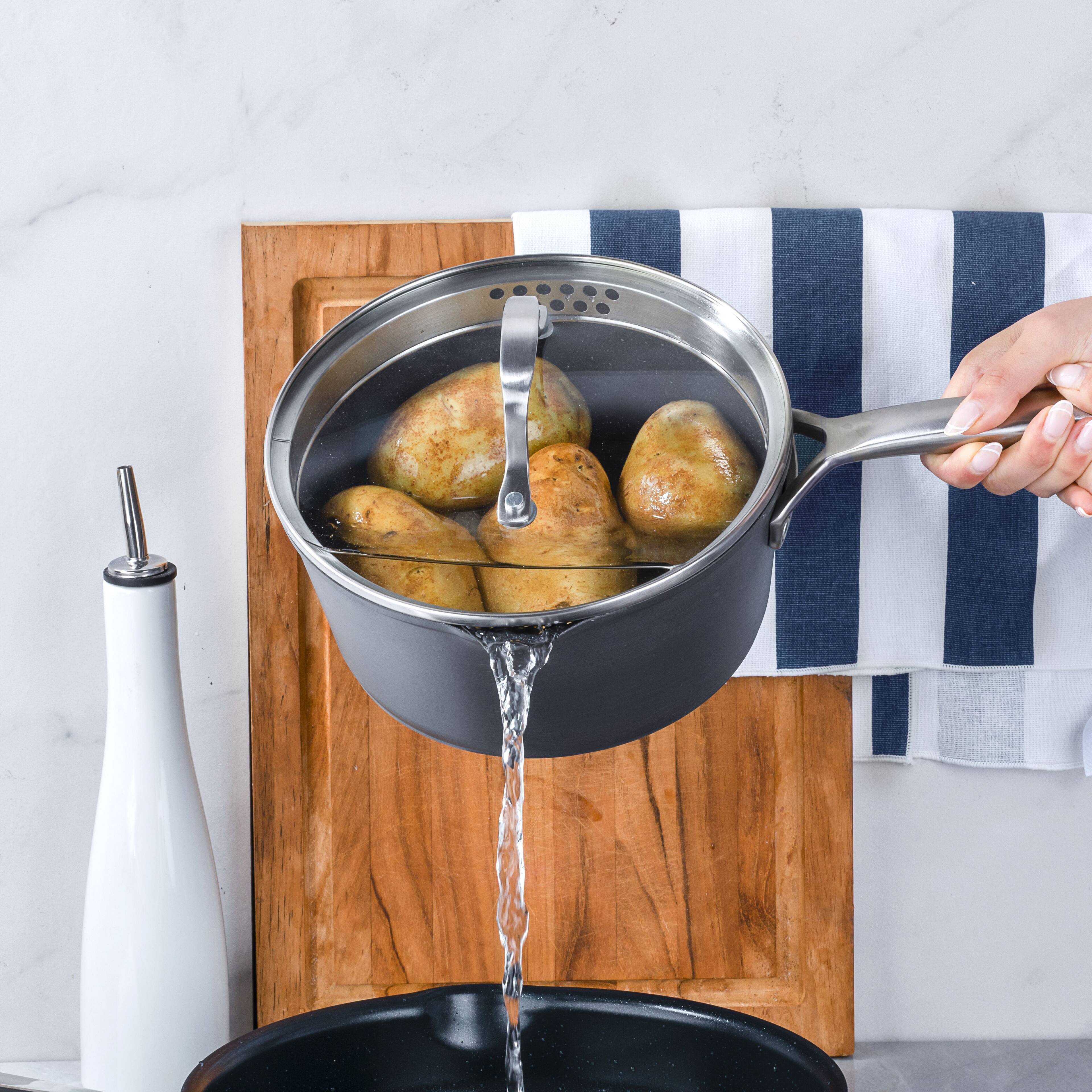 Alt View 3. Granitestone - Granitestone Armor Max 14-Piece Ultra Durable Nonstick Cookware Set with Utensils - Black.