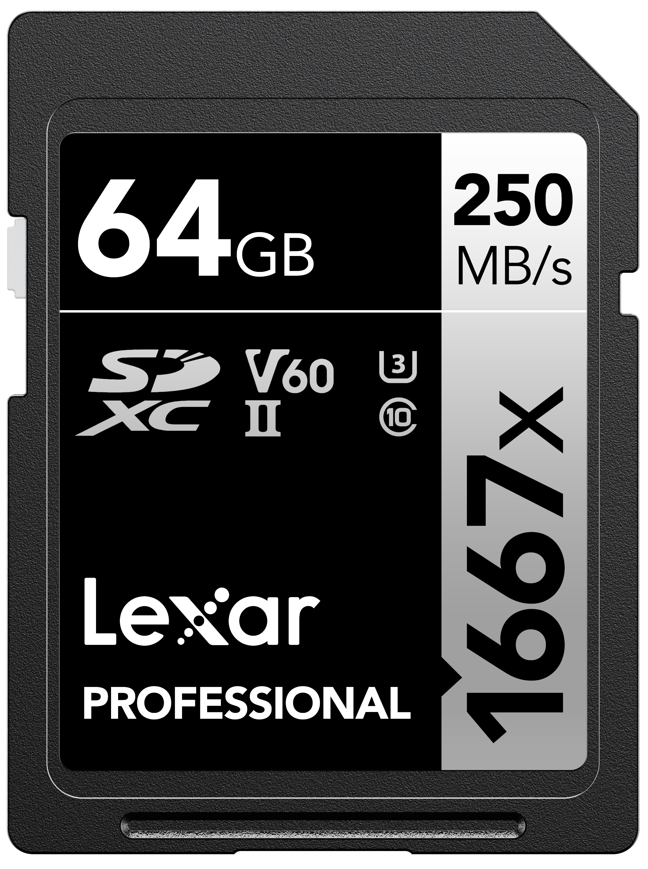 Lexar - Professional SDXC 1667X UHS-II, V60 64 GB