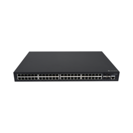 J-Tech Digital - 48-Port Gigabit Ethernet PoE Switch For AV Over IP System - Black