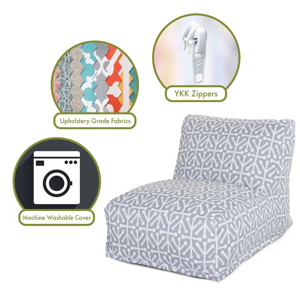 - Upholstery Grade Fabrics
- YKK Zippers
- Machine Washable Cover