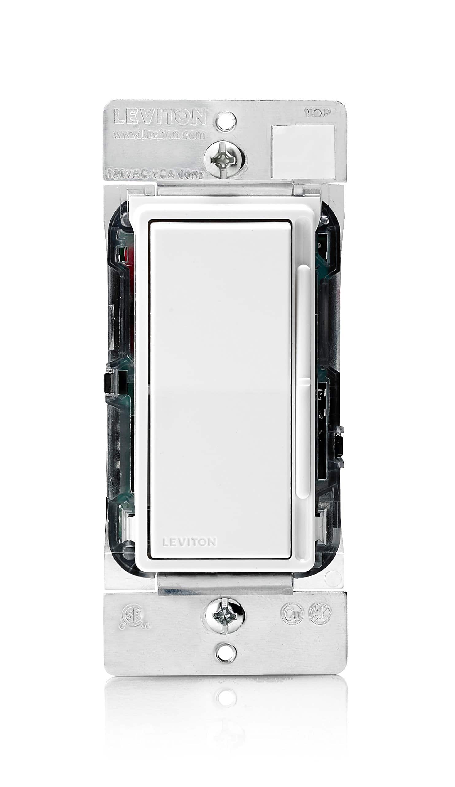 Amber Sporting Goods - Leviton Decora Slide Dimmer Switch for 0-10V LED, Mark 7 Florescent Ballasts, DS710-10Z - White