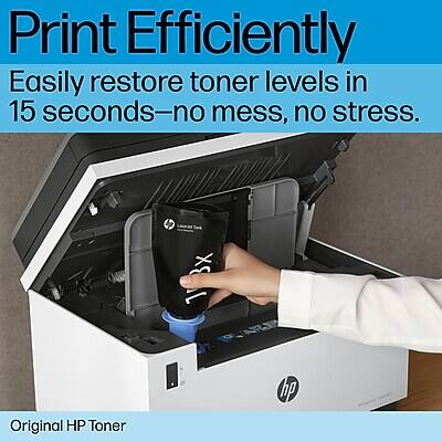 Print Efficiently  
Easily restore toner levels in 15 seconds—no mess, no stress.  

Original HP Toner