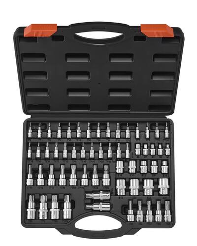 Professional 34pcs Bit Socket & E-type Star Socket Set 1/4 3/8 1/2 Drive Male Professional 34pcs Bit Socket & E-type Star Socket Set 1/4 3/8 1/2 Drive Male