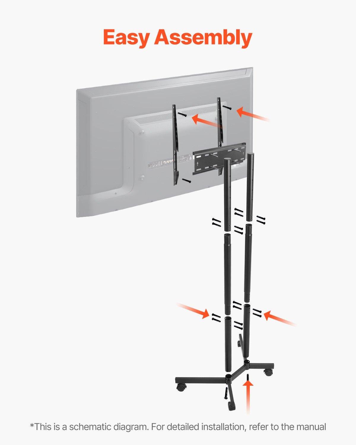 Easy Assembly

*This is a schematic diagram. For detailed installation, refer to the manual