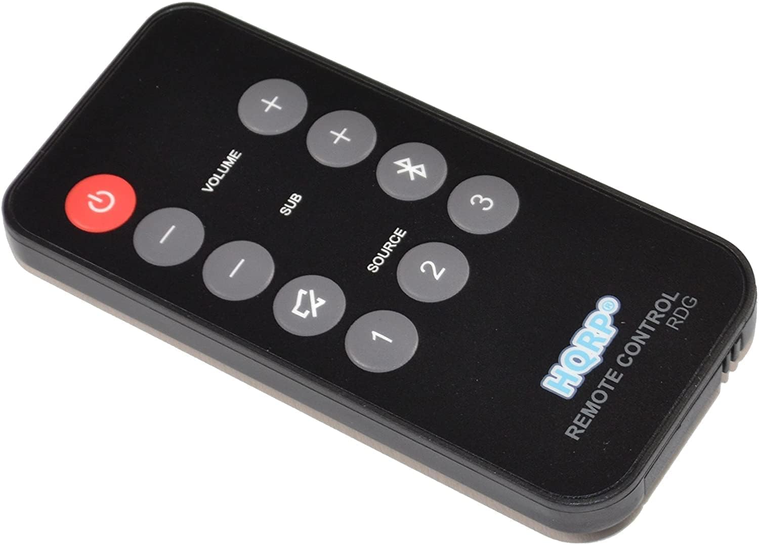 I + VOLUME SUB I + SOURCE 2 1 3 CONTROL RDG HQRP REMOTE