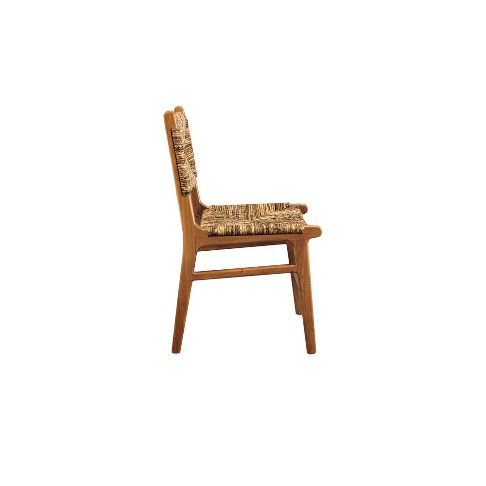 Alt View 3. Carolina Chair & Table - Banana Weave Dining Chair - Set of 2 - Caramel - Brown.