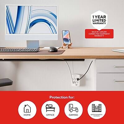 1 YEAR LIMITED WARRANTY BACKED BY 5200,000 CONNECTED EQUIPMENT WARRANTY

Protection for:
- HOME
- OFFICE
- GAMING
- ENTERTAINMENT SYSTEMS