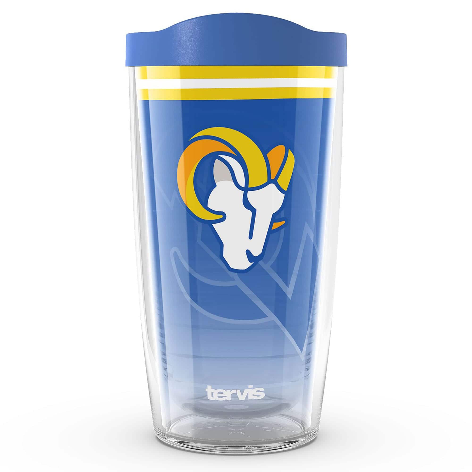 Front. Tervis - Los Angeles Rams 16oz. Forever Fan Classic Tumbler - Multicolor.