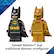 Golden Batman™ and traditional Batman minifigures