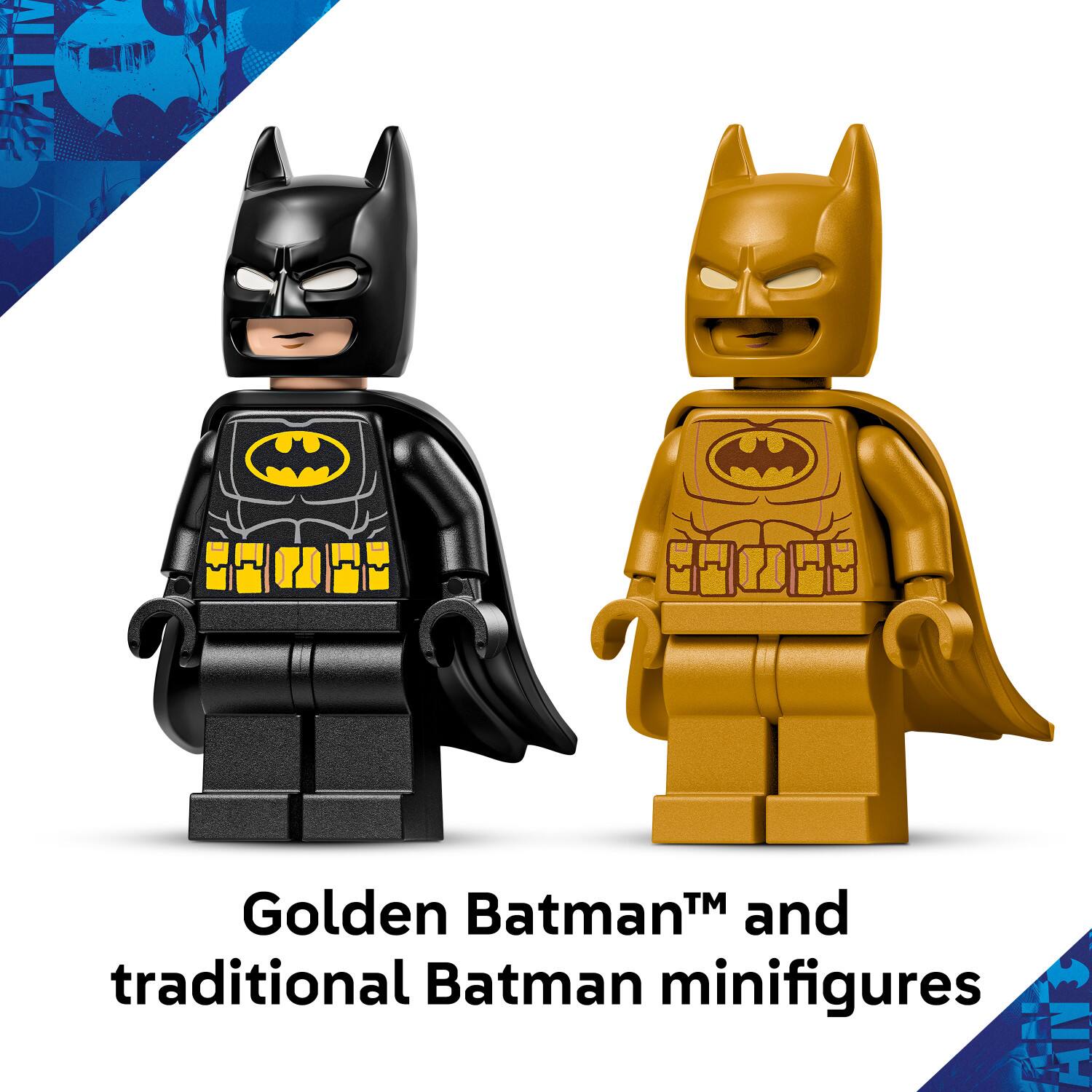 Golden Batman™ and traditional Batman minifigures