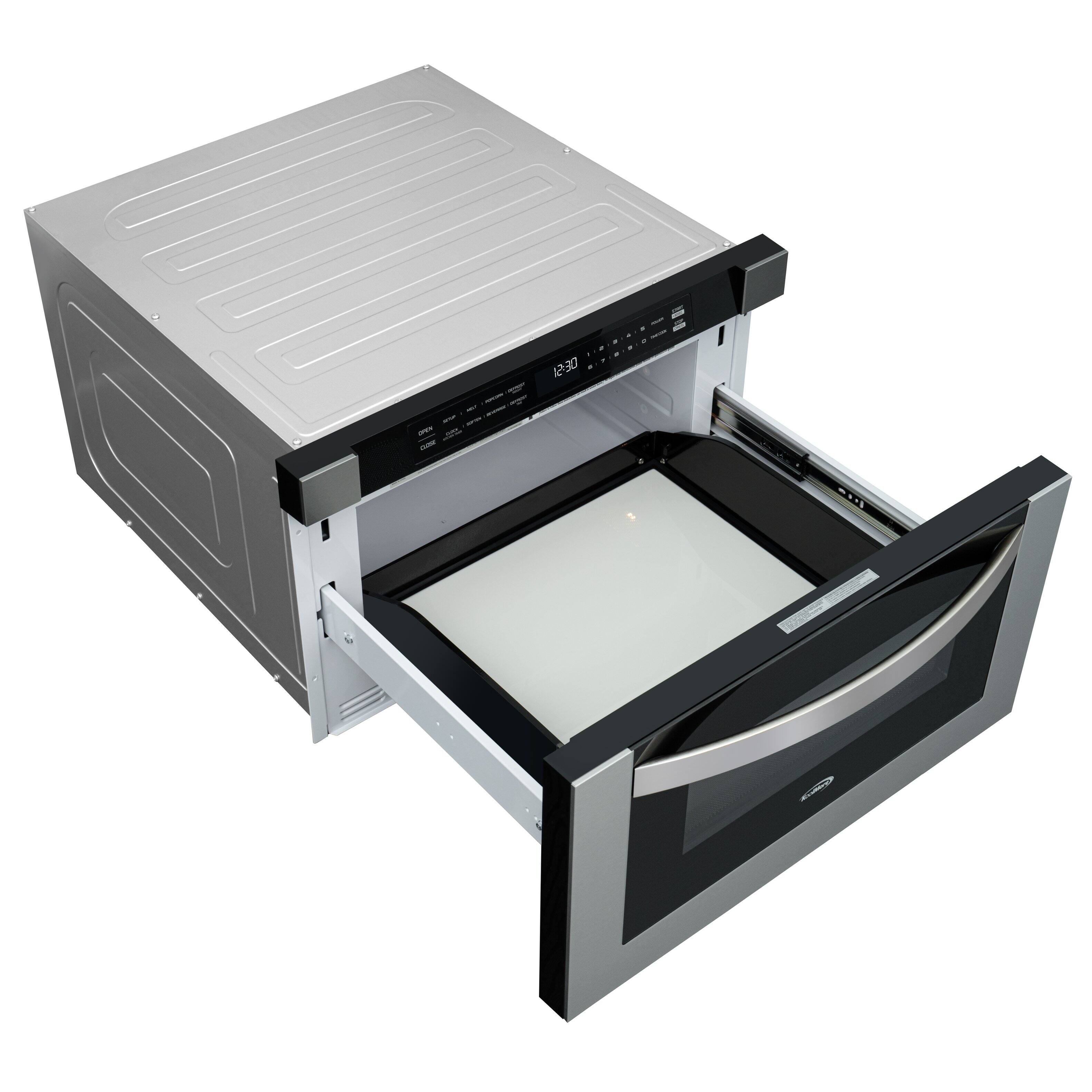 Alt View 7. Koolmore - 24 in. Stainless-Steel Microwave Drawer, Wall-Mounted with Flat Bottom,1.2 Cu. Ft. KM-MD-1SS - Stainless-Steel.