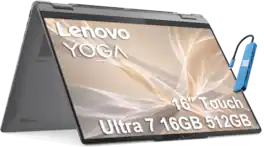 Lenovo - Yoga 7i 2-in-1 16" FHD+ Touchscreen Laptop - Intel Core Ultra 7 Processor 256V - 16GB Memory - 512GB SSD - Luna Grey