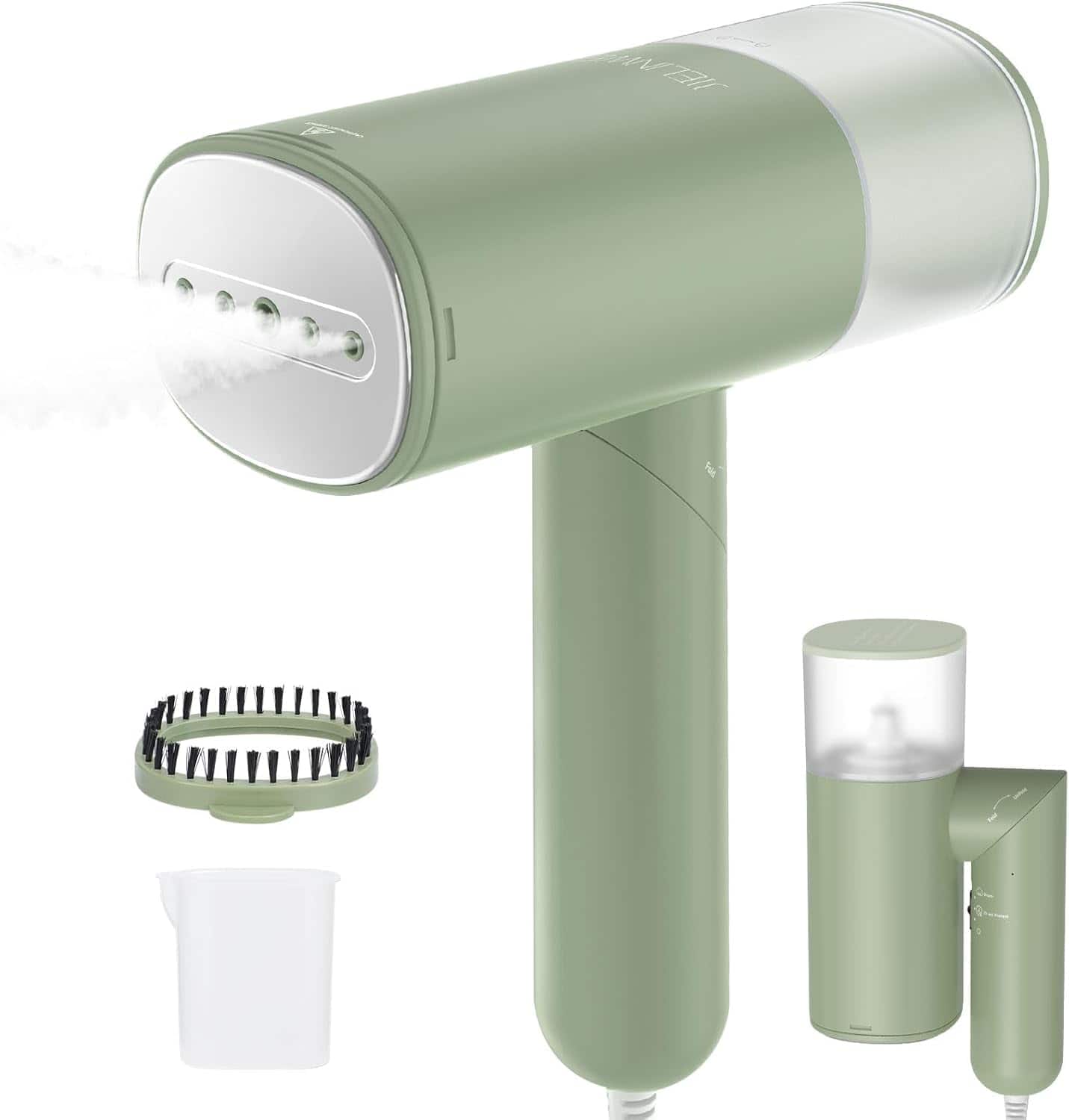 FINEAK - Foldable Travel Steamer 120V Handheld Steamer for Clothes - Green