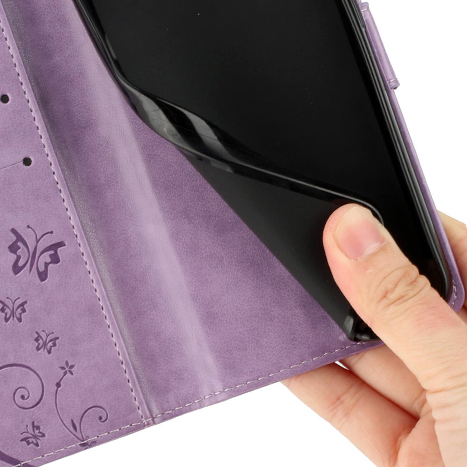 Dteck Wallet Case for Apple iPhone 18 Pro, Butterfly Floral PU Leather ...