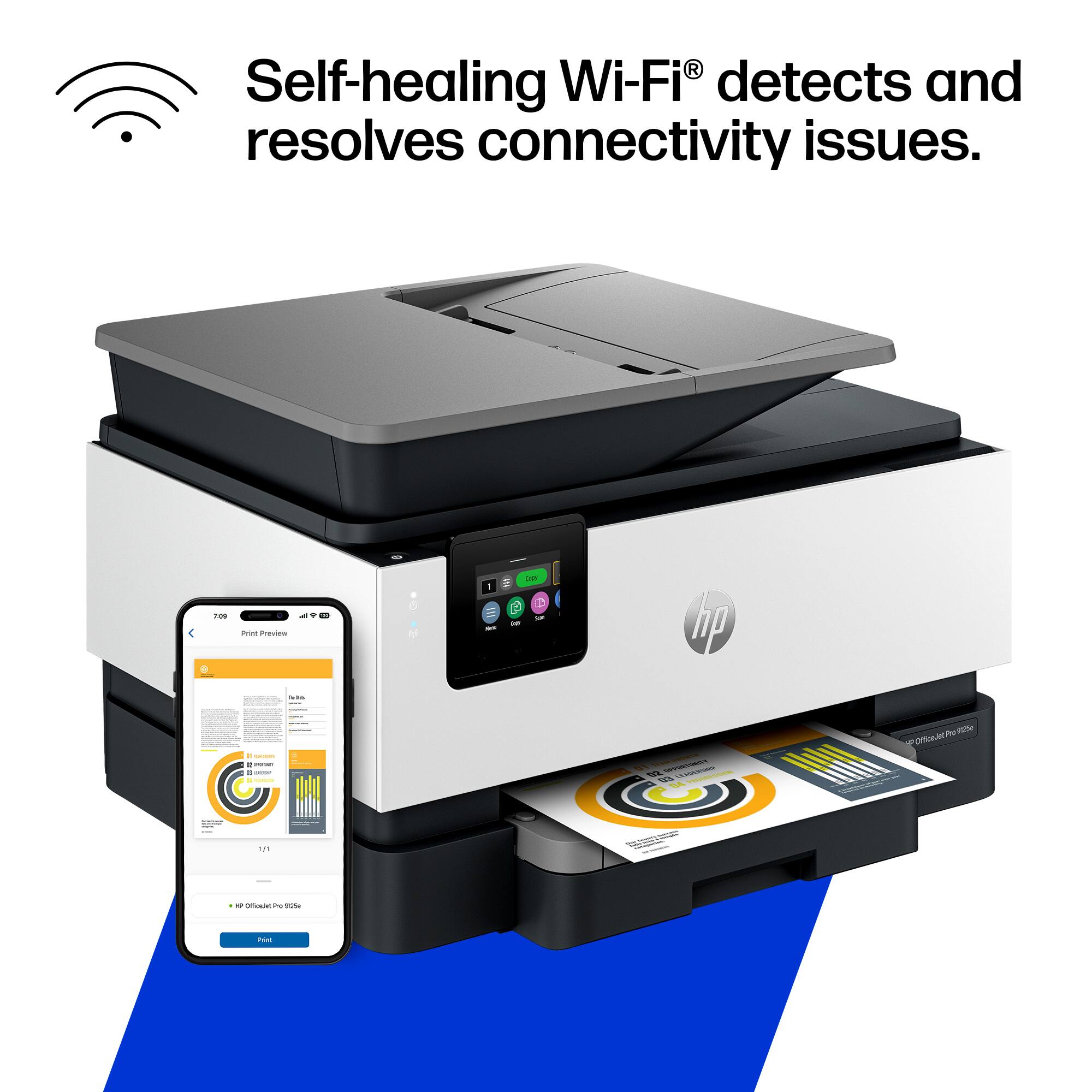 Self-healing Wi-Fi® detects and resolves connectivity issues.