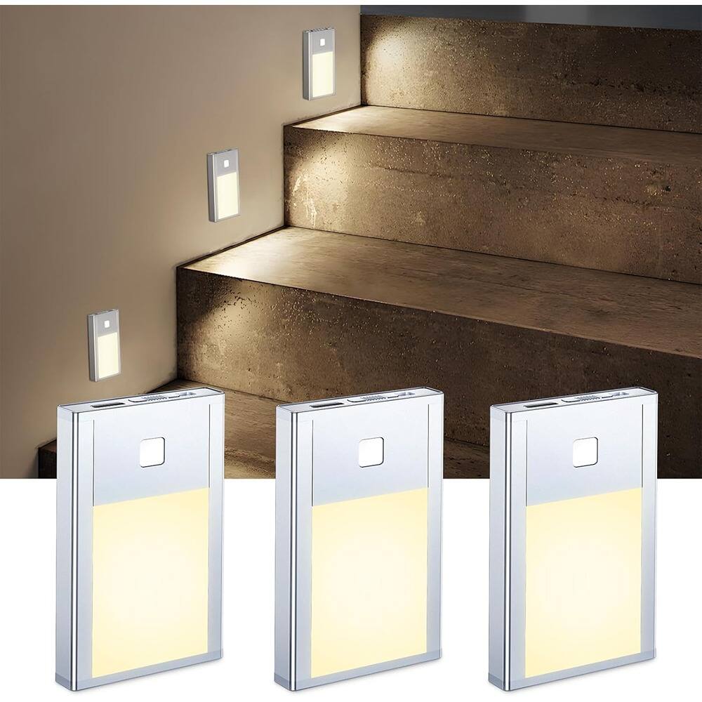 Front. Schertz - Battery Powered LED Puck Lights, 2.68-Inch 3000K Warm White Night Lights with Magnetic Mount for Bedroom, Hallway, Stair.