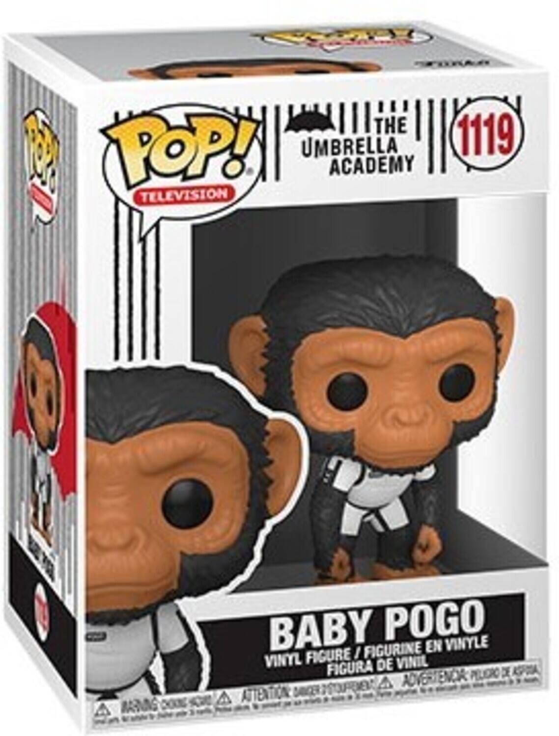THE UMBRELLA ACADEMY, POP! TELEVISION, 1119, BABY POGO, FIGURINE EN VINYLE, FIGURE, FIGURA DE VINIL, PELGRO D, ASFOA, ADVERTENCA, ATENTIONL
