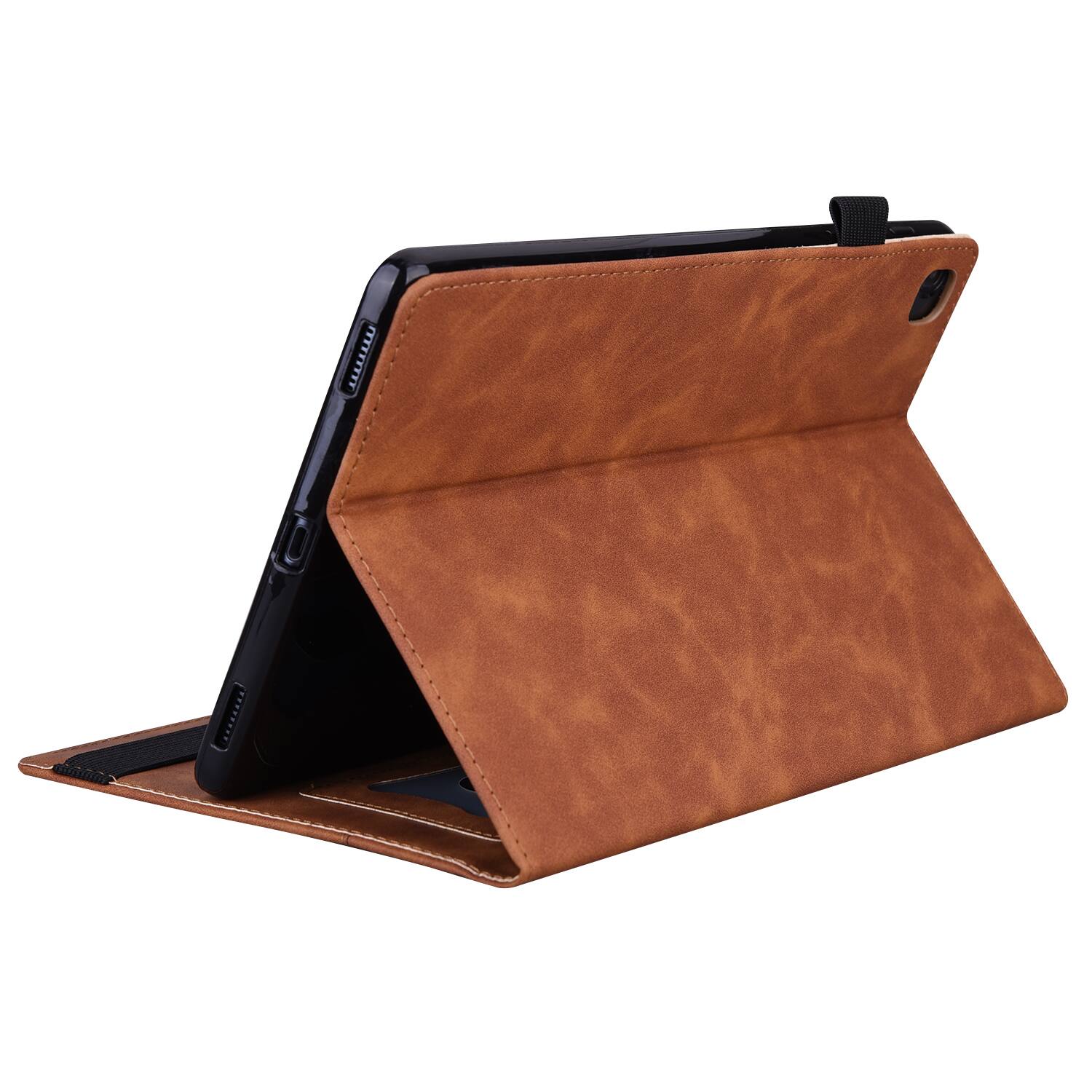 Alt View 3. Dteck - for Samsung Galaxy Tab A11 / A9 8.7 inch Tablet Case, PU Leather Folio Stand Cover with Credit Card Slots - Brown.