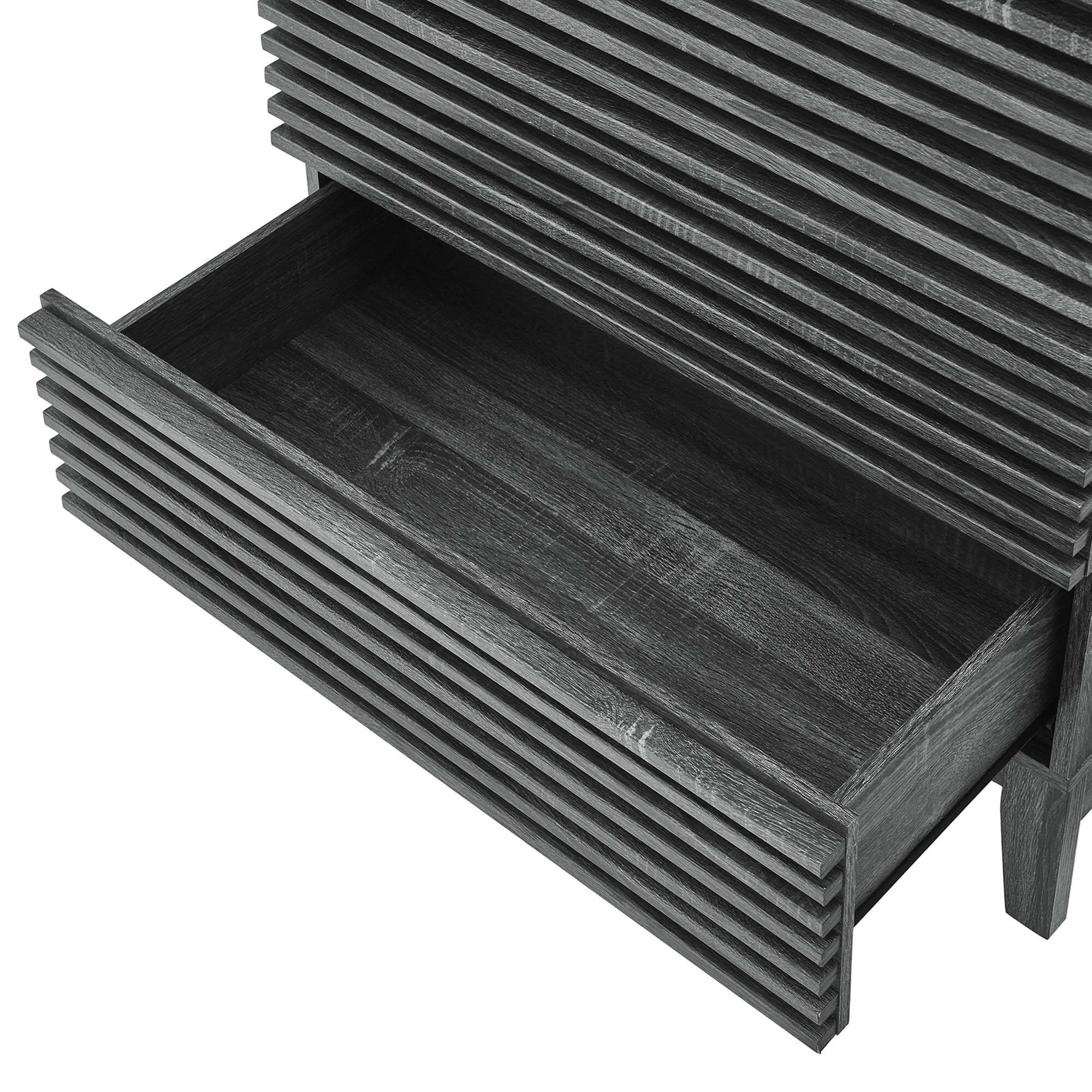 Alt View 3. Modway - Render 5-Drawer Dresser Chest by Modway - Charcoal.