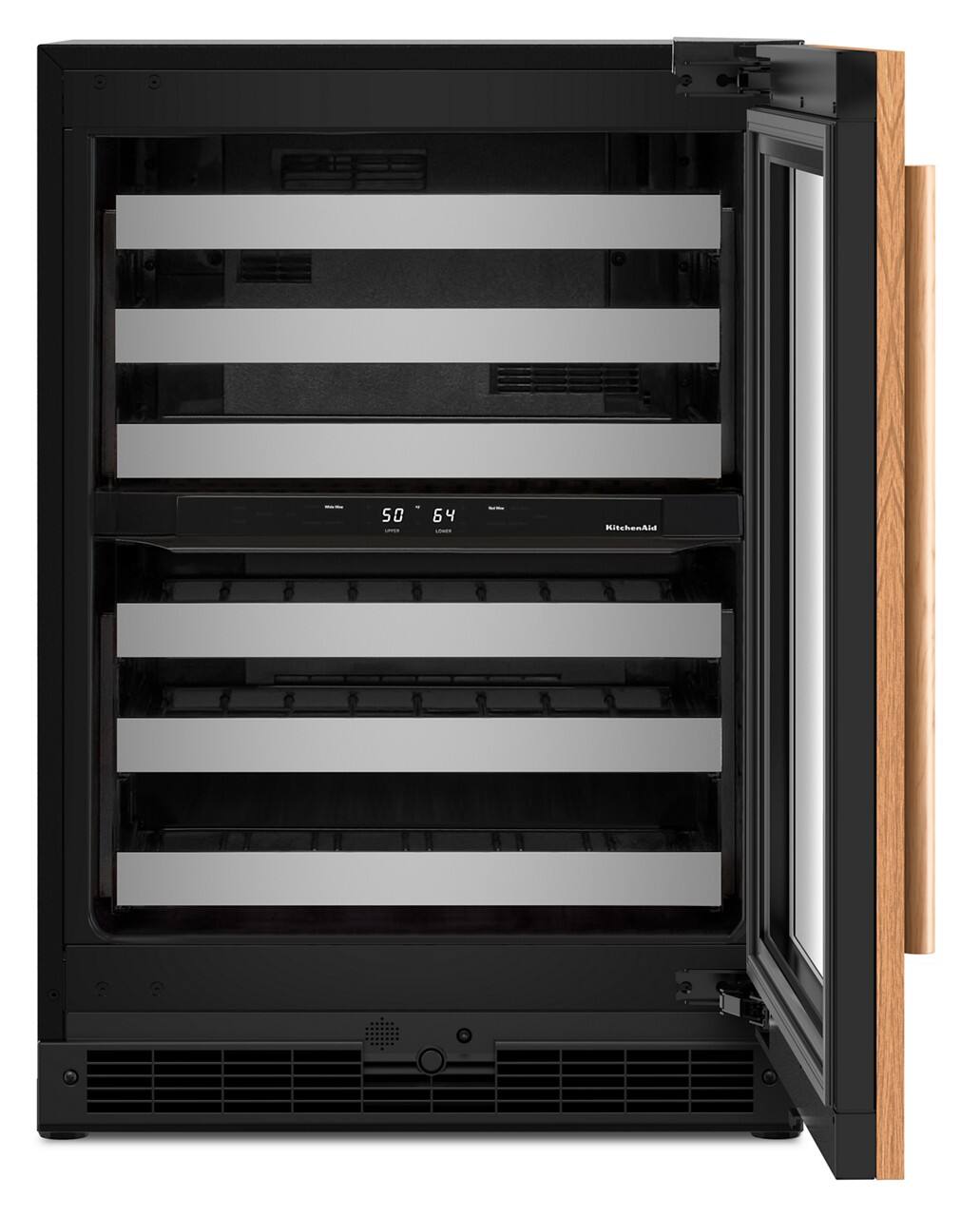 Back. KitchenAid - 46-Bottle Wine Cellar - Panel Ready.