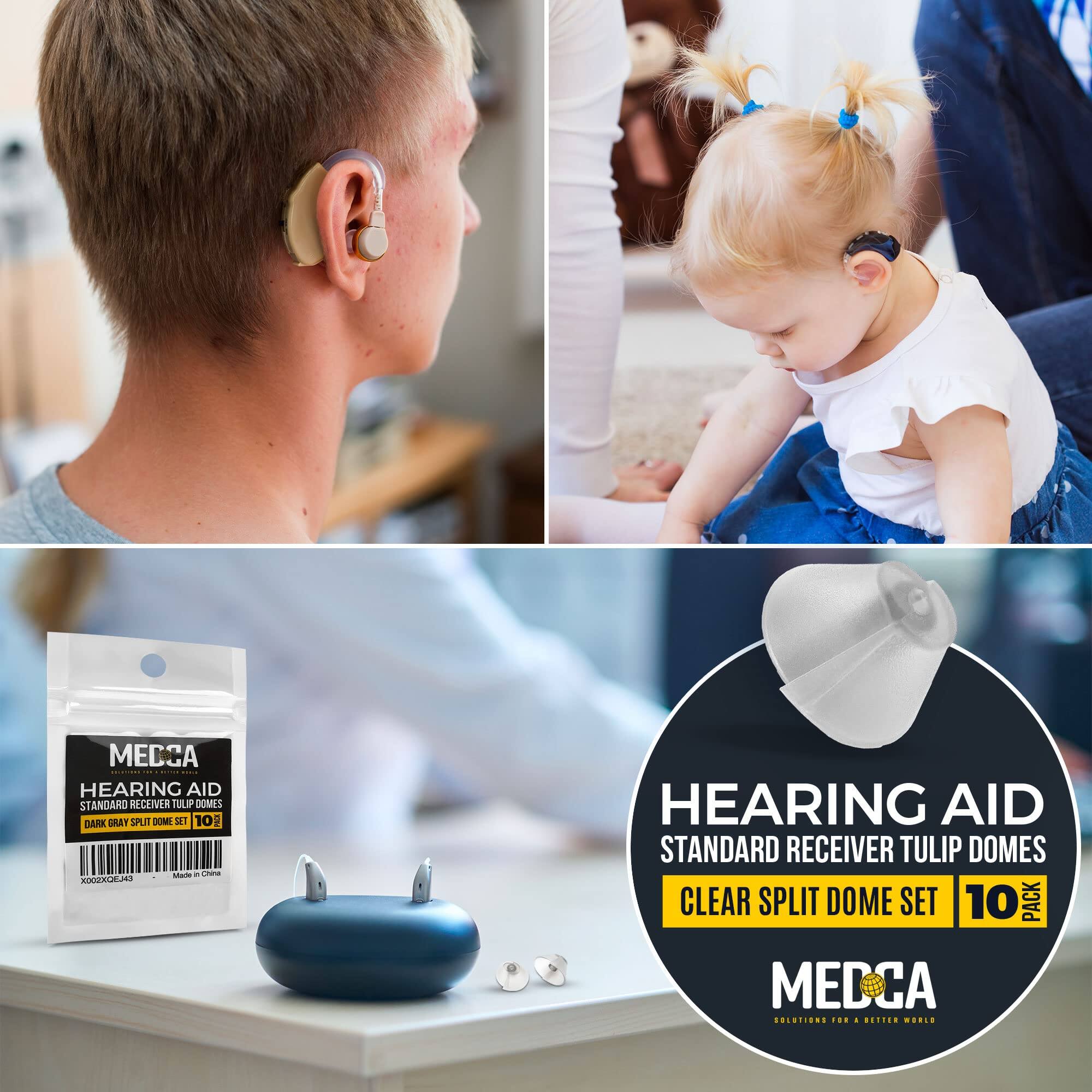 - HEARING AID STANDARD RECEIVER TULIP DOMES DARK GRAY SPLIT DOME SET 10 PACK MEDCA SOLUTIONS
- HEARING AID STANDARD RECEIVER TULIP DOMES CLEAR SPLIT DOME SET 10 PACK MEDCA SOLUTIONS