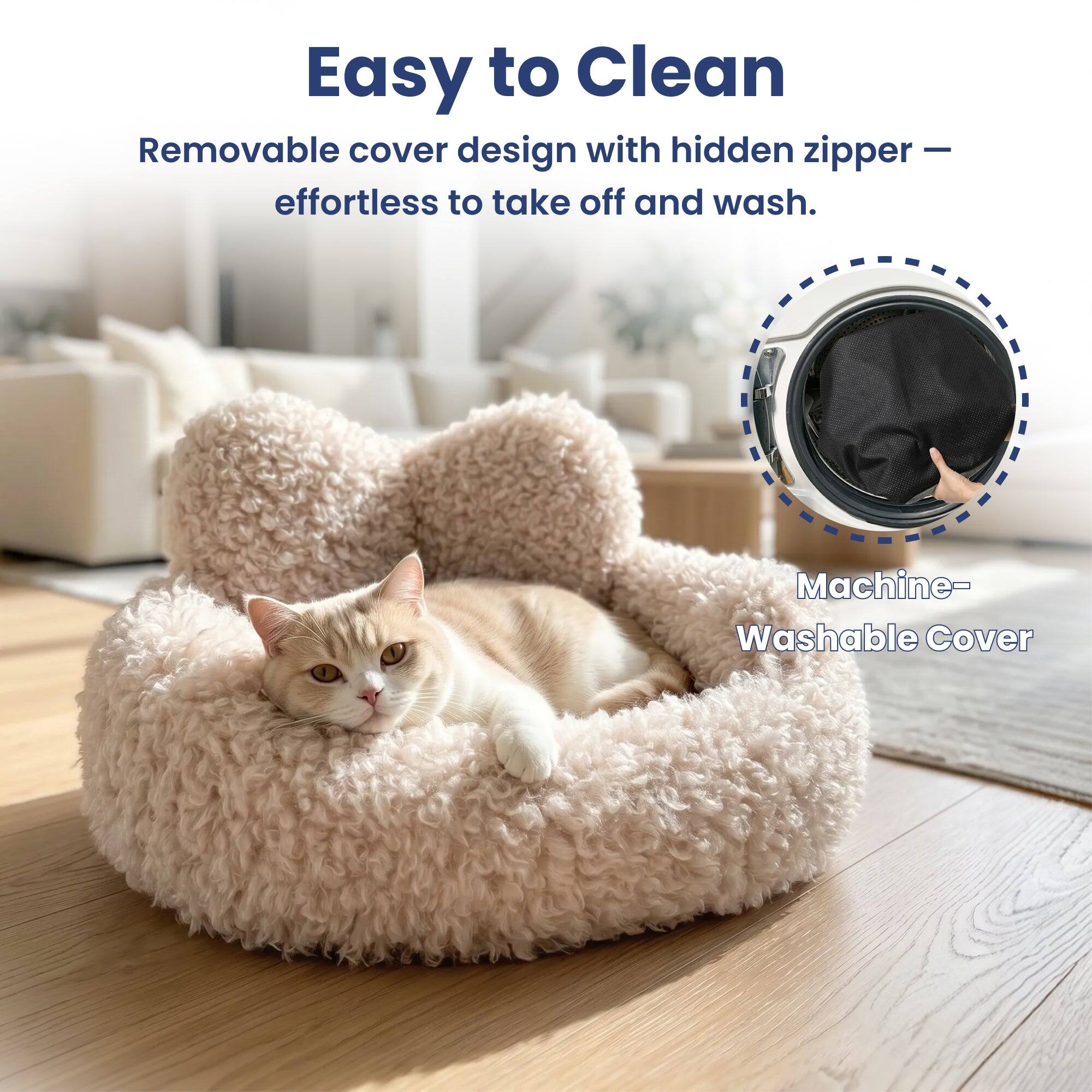 Easy to Clean  
Removable cover design with hidden zipper – effortless to take off and wash.  
Machine-Washable Cover