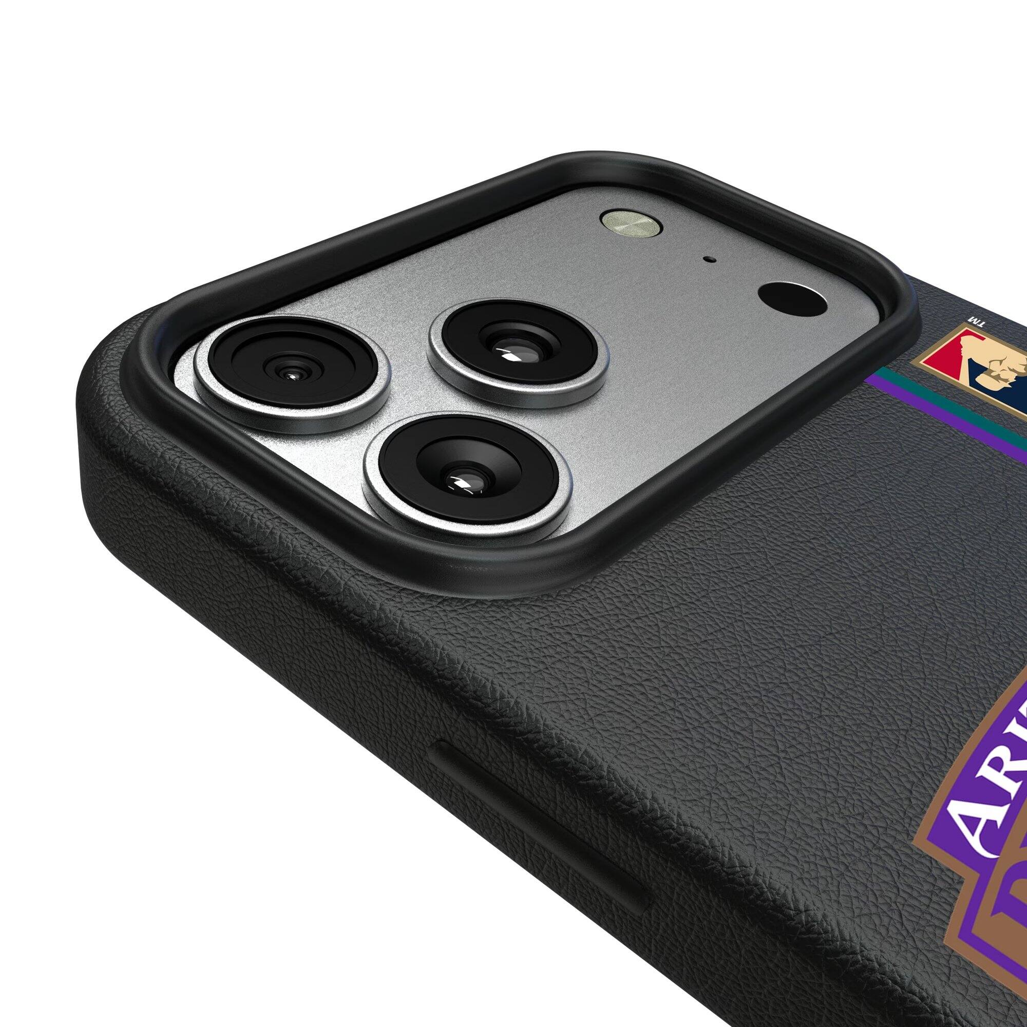 Alt View 2. Keyscaper - Arizona Diamondbacks 1999 Logo iPhone Magnetic Bump Case - 15 Pro Max - Black.