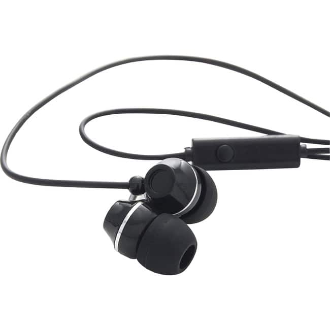 Verbatim - Stereo Earphones with Microphone - Stereo - Mini-phone (3.5mm) - Wired - Earbud - Binaural - In-ear - Black