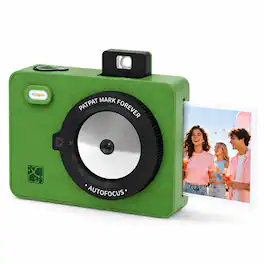 Hanin - M5S Instant Print Camera – Dye‑Sublimation Printing, Includes 10 Photo Sheets + Refill Pack (20 Sheets & 2 Ribbons) - Green