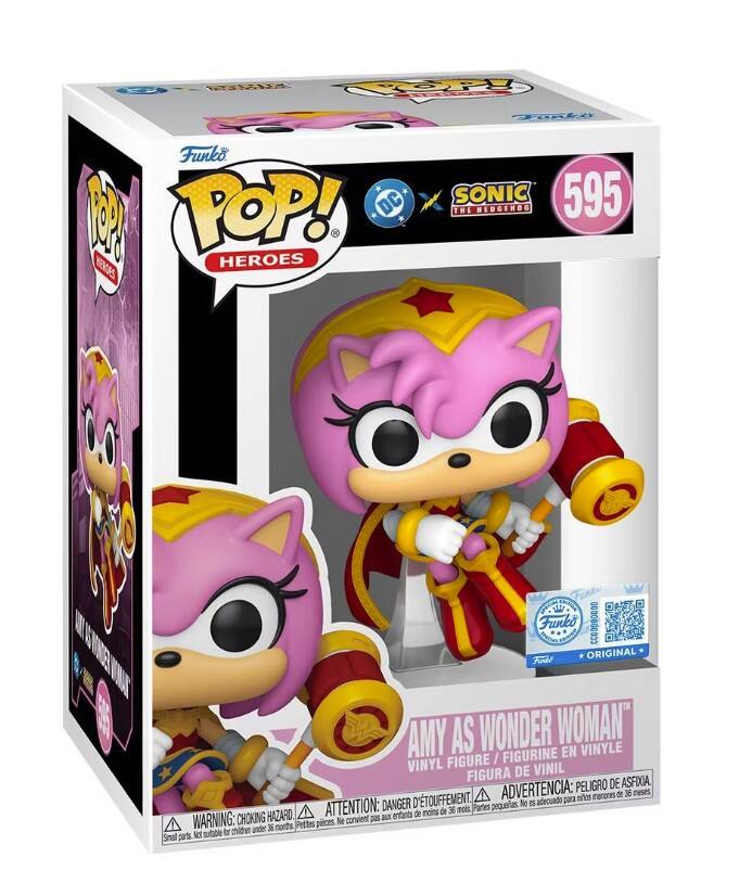 Funko - Pop! Heroes - DC Justice League and Sonic Amy Rose / Wonder Woman # 595