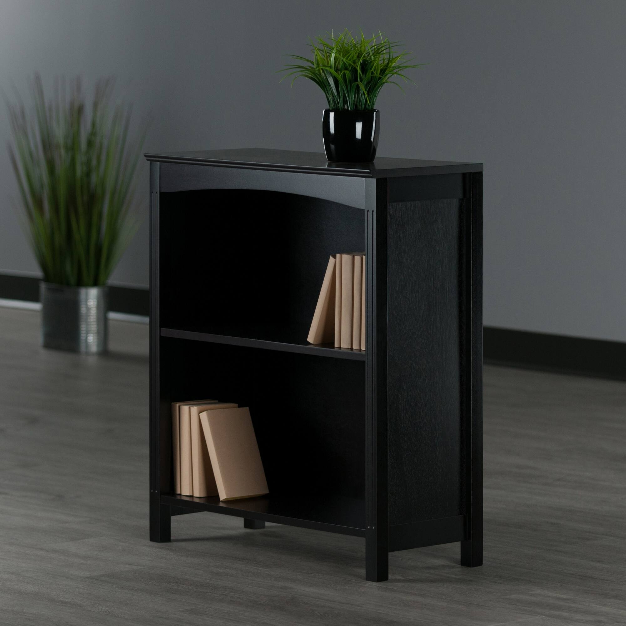 Alt View 6. Winsome Wood - Terrace 2-Section Shelf, 37" Wide - Espresso.