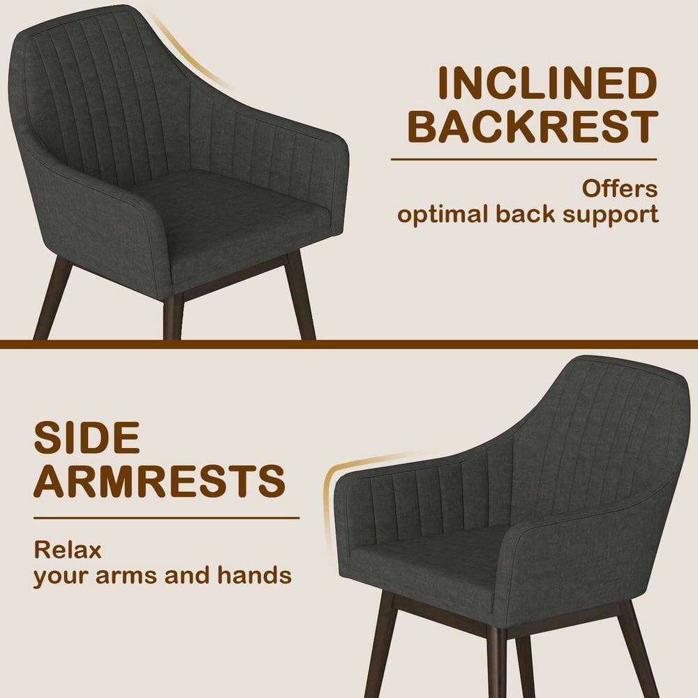 INCLINED BACKREST  
Offers optimal back support  

SIDE ARMRESTS  
Relax your arms and hands