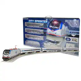 Bachmann - Trains - AMTRAK CITY SPRINTER - Ready To Run Electric Train Set - HO Scale