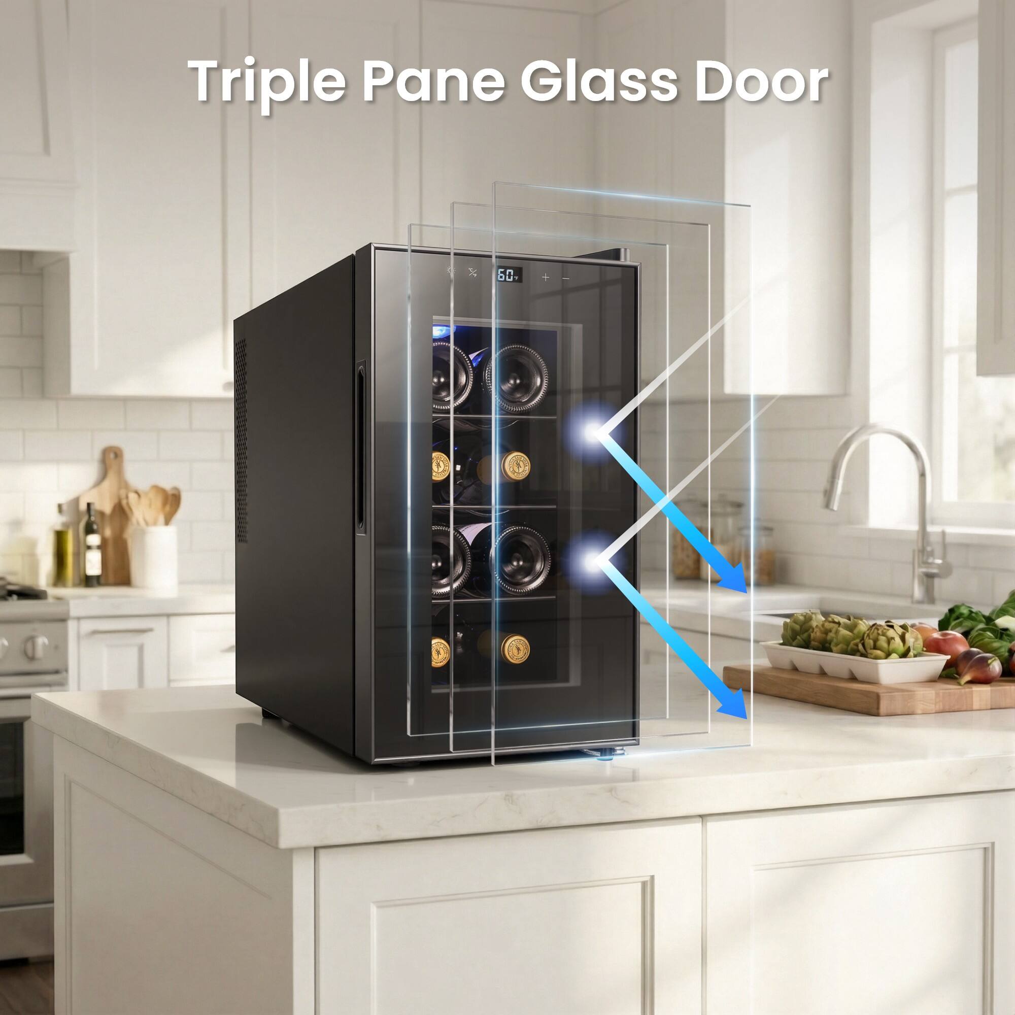 Triple Pane Glass Door