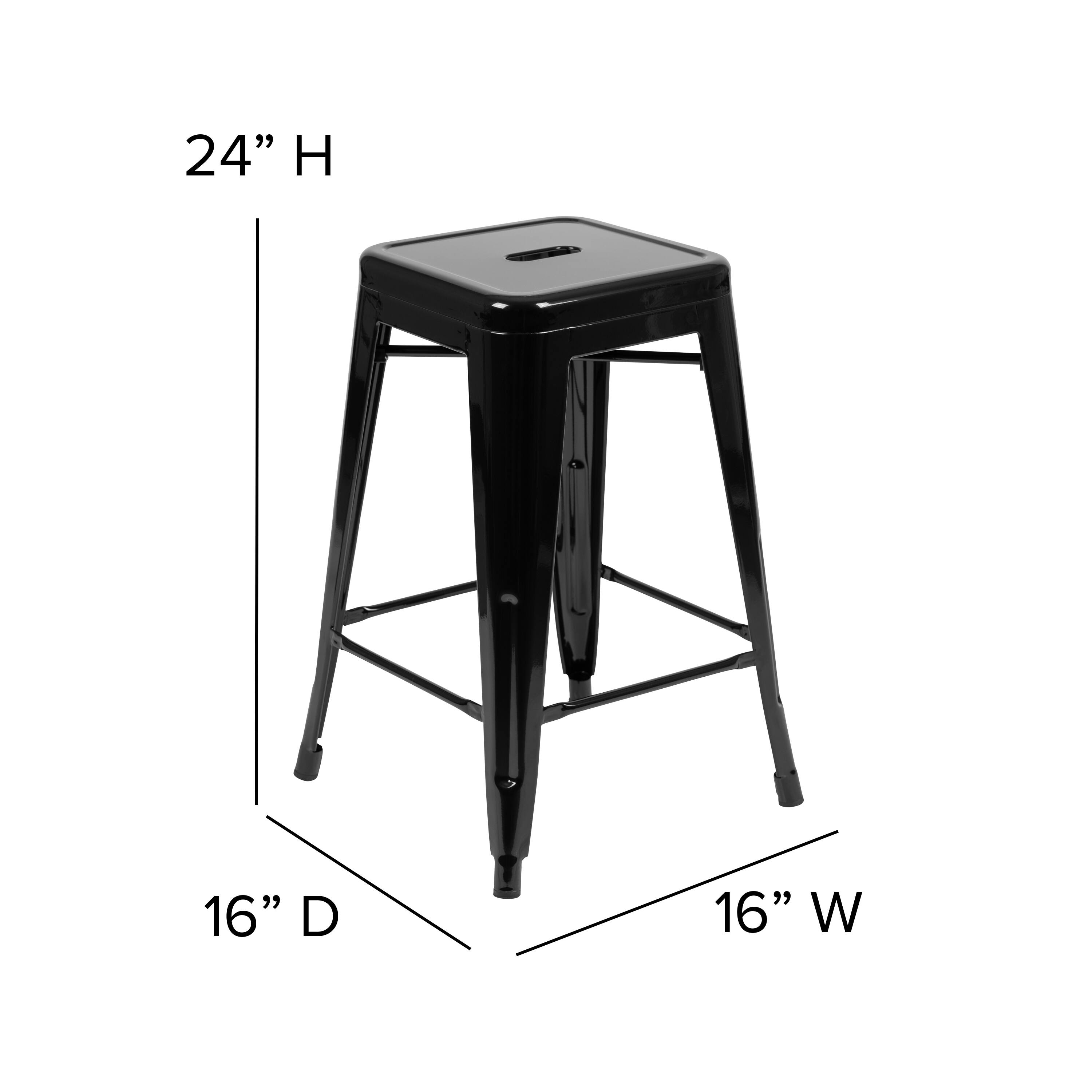 24" H  
16" D  
16" W