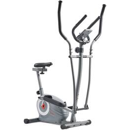 Sunny Health & Fitness - Smart Compact Sit and Stand Elliptical - Gray