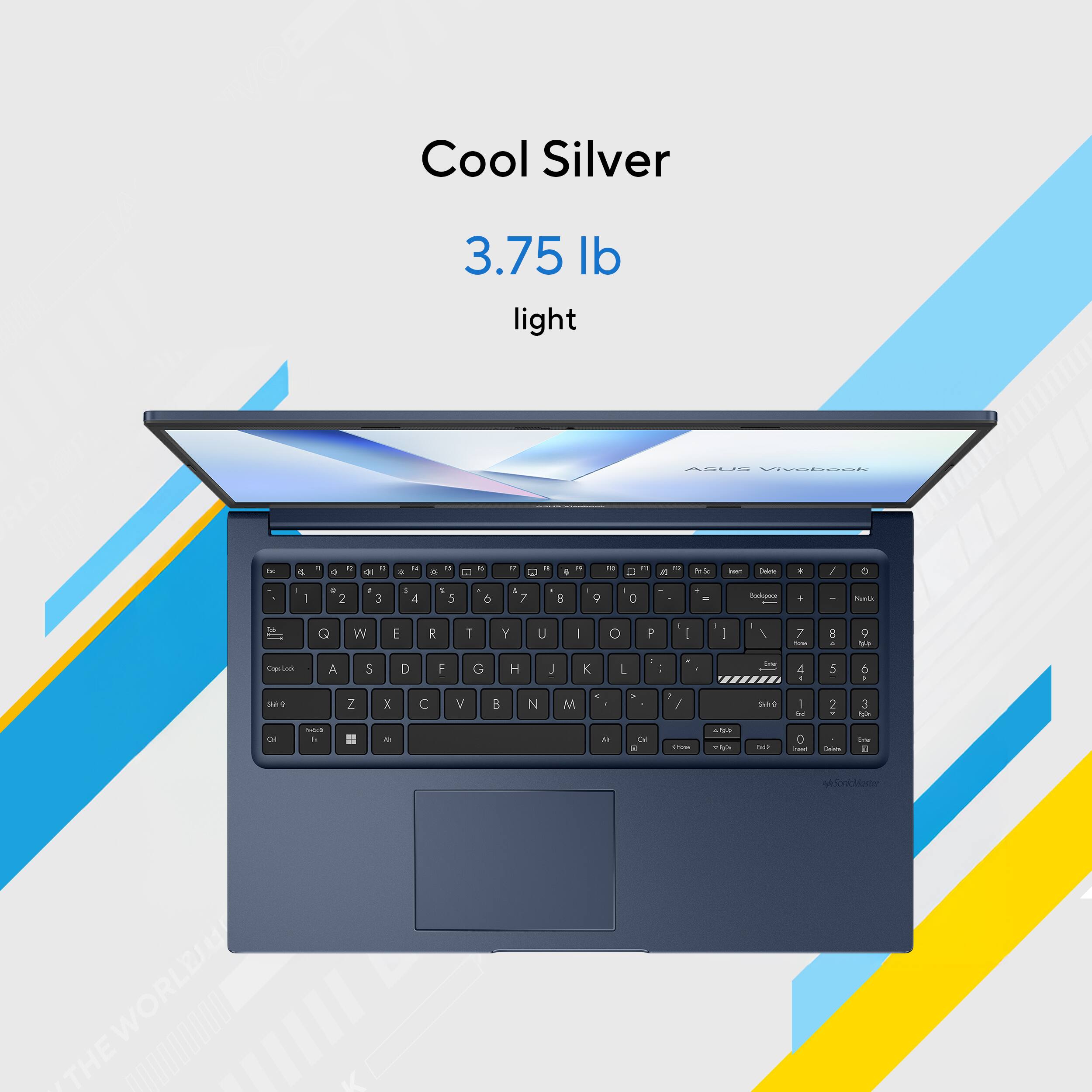 Cool Silver  
3.75 lb  
light