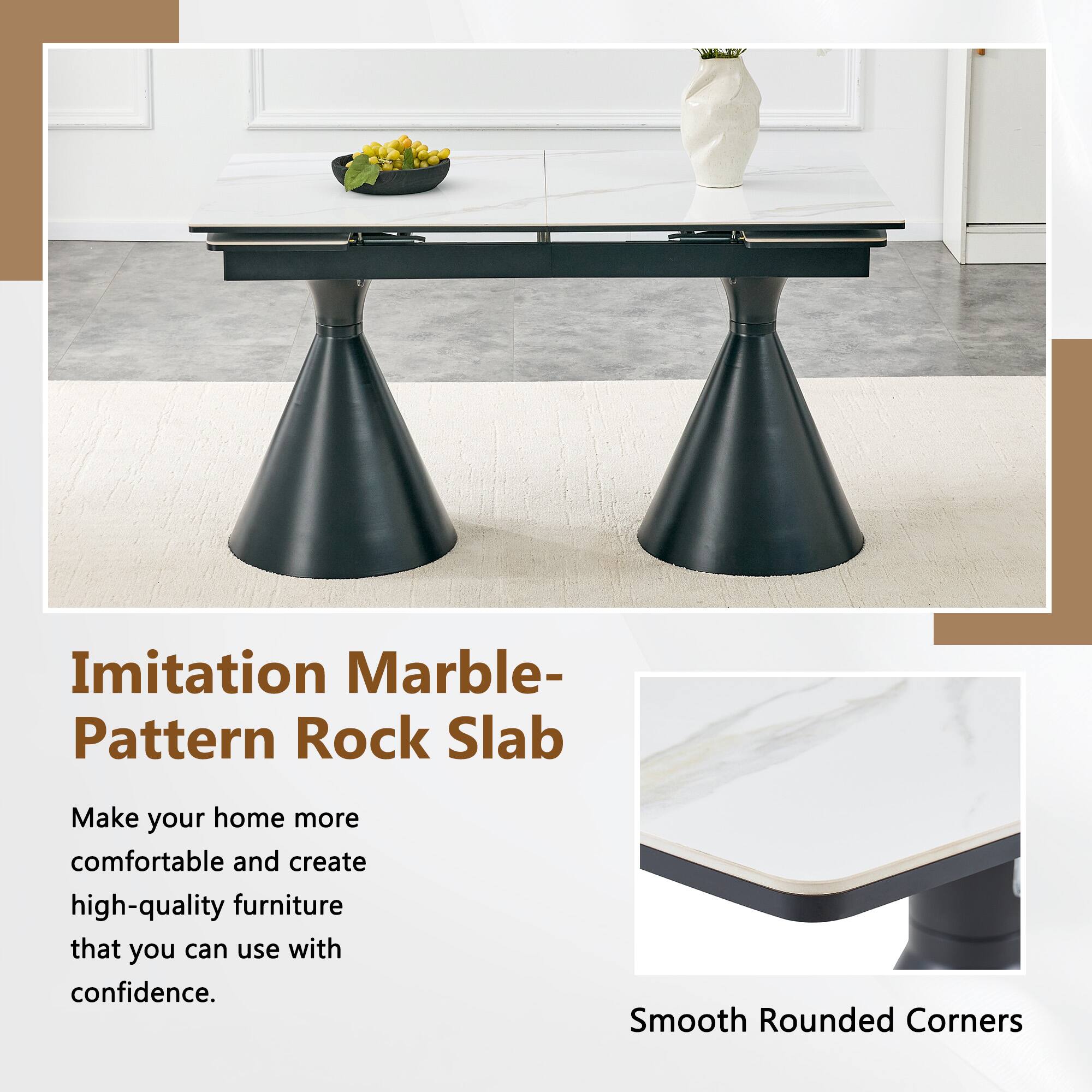 Imitation Marble Pattern Rock Slab

Make your home more comfortable and create high-quality furniture that you can use with confidence.

Smooth Rounded Corners