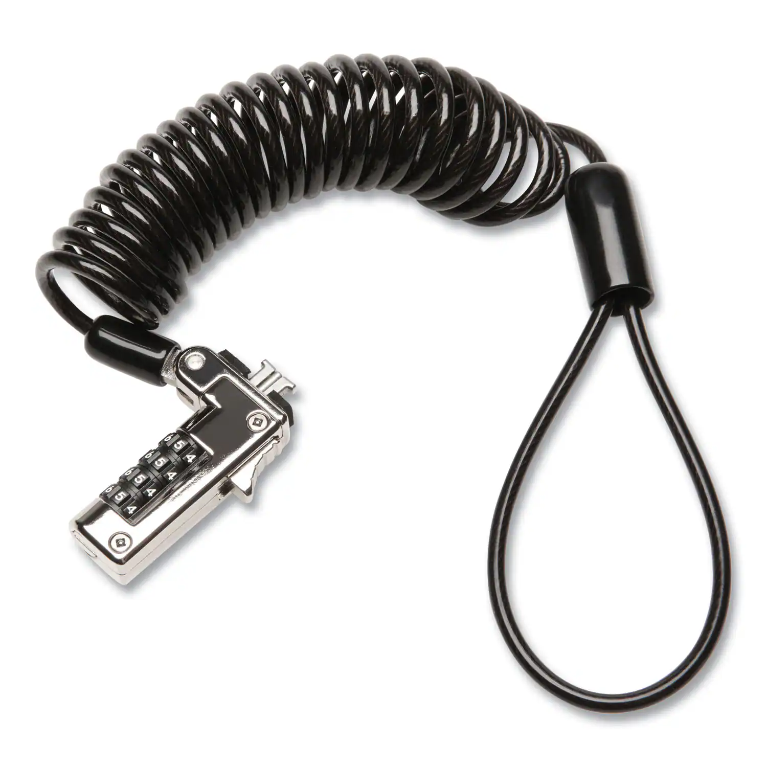 Alt View 1. Kensington - Kensington K60625WW Slim Portable Combination Lock for Standard Slot with 6 ft. Carbon Steel Cable - Black/Silver - Black/Silver.