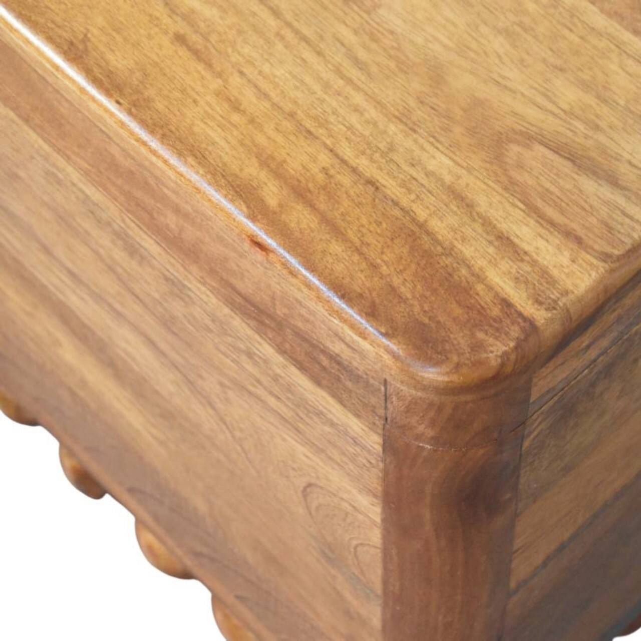 Alt View 1. Artisan Furniture - Artisan Furniture Solid Wood Bola Storage Trunk Bench, Brown - Brown.