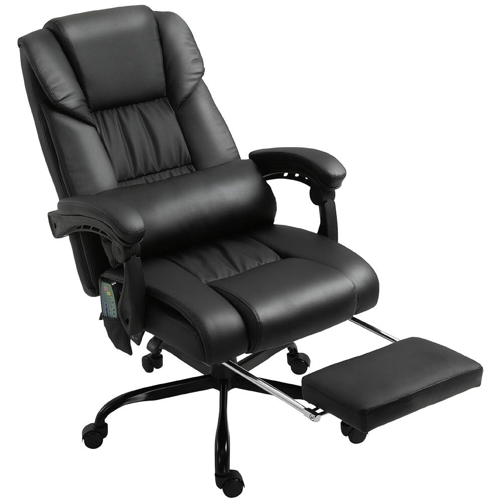 Alt View 7. Loheer - Loheer Massage Office Chair High Back Reclining Executive Black - Black.