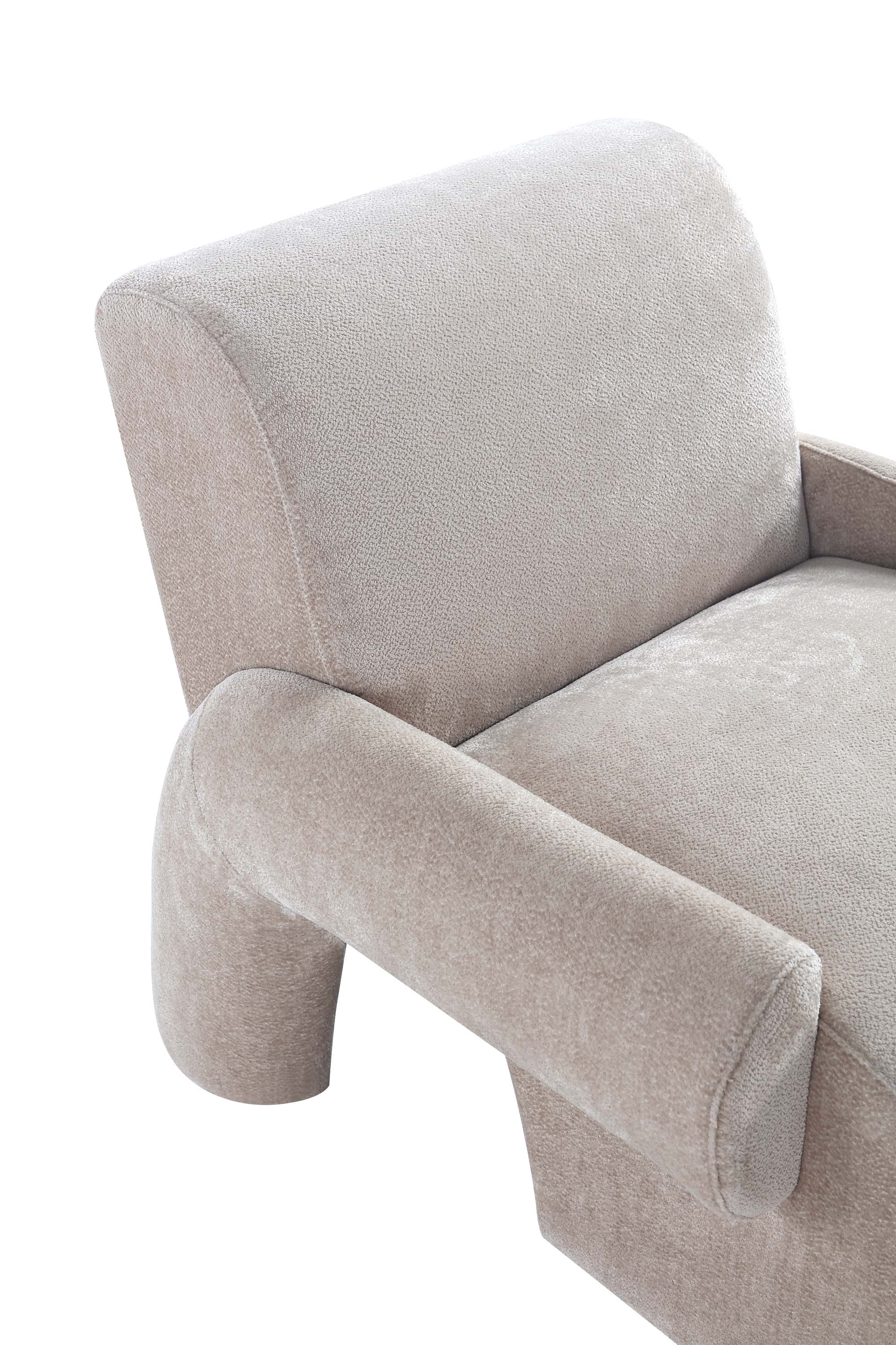Alt View 3. Manhattan Comfort - Verandah Mid-Century Modern 3-Piece Sofa Set - Beige.