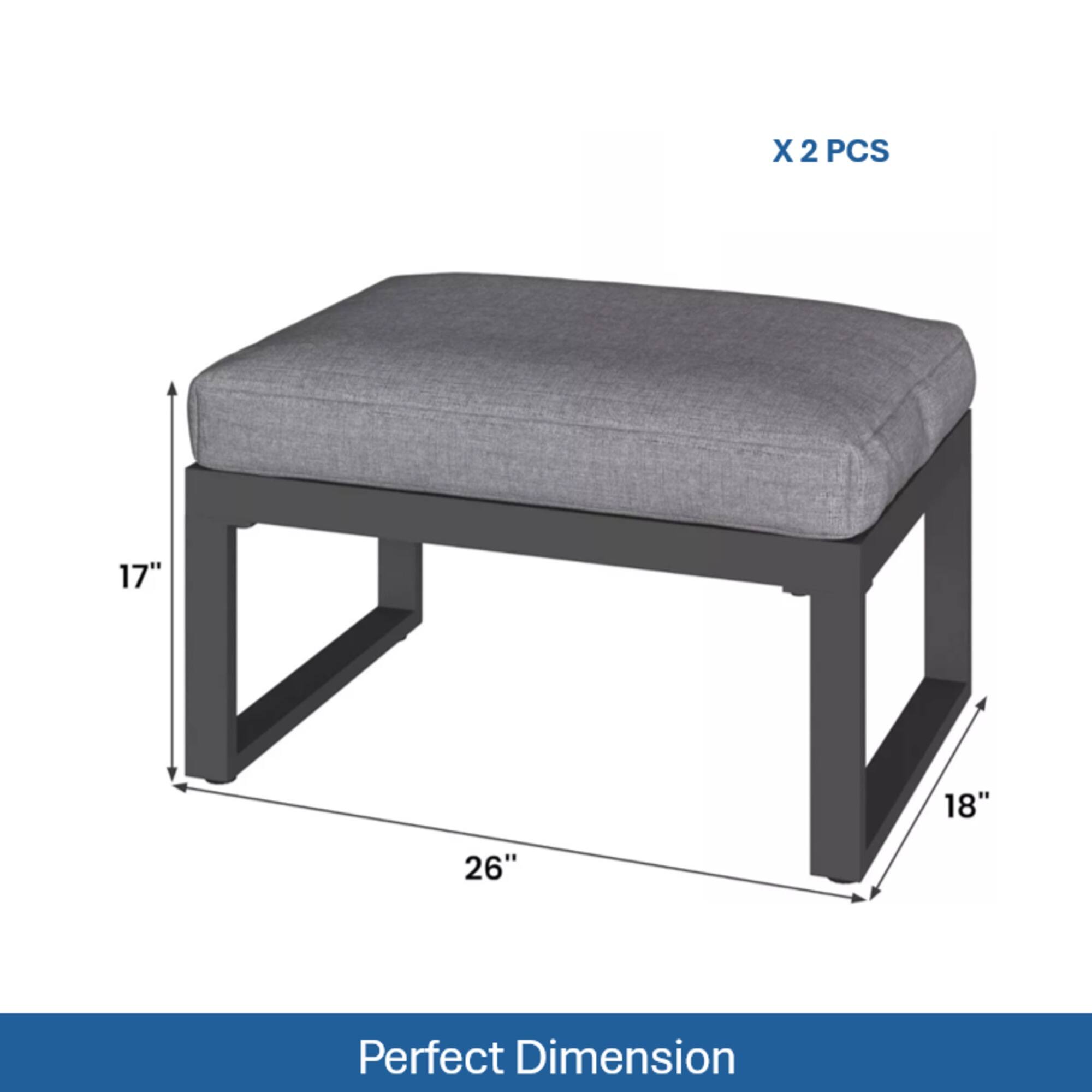 X 2 PCS  
17" 18" 26"  
Perfect Dimension