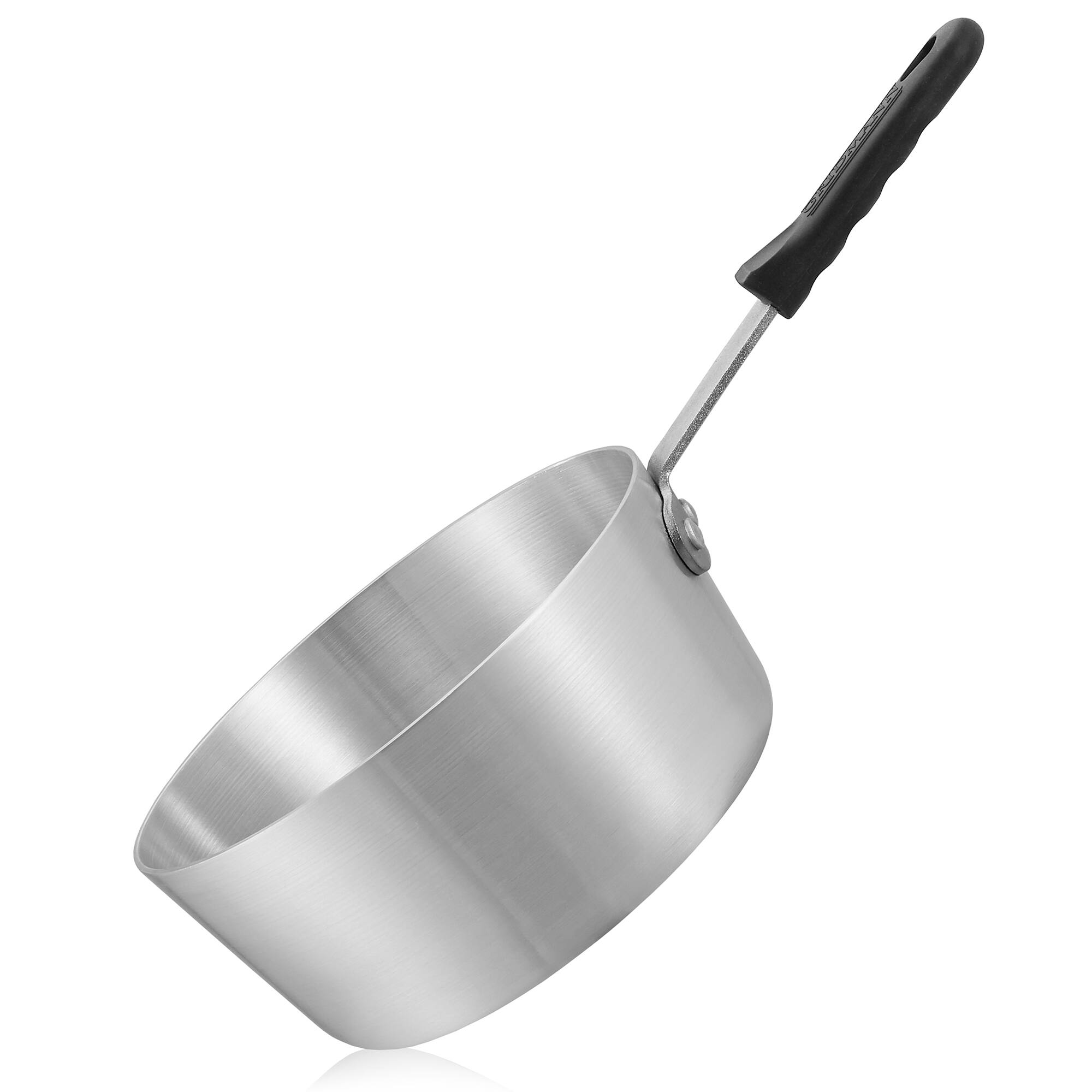 Alt View 3. GRIDMANN - 2.75-QT Aluminum Sauce Pan and Silicone Handle NSF Pro Cookware - Silver.