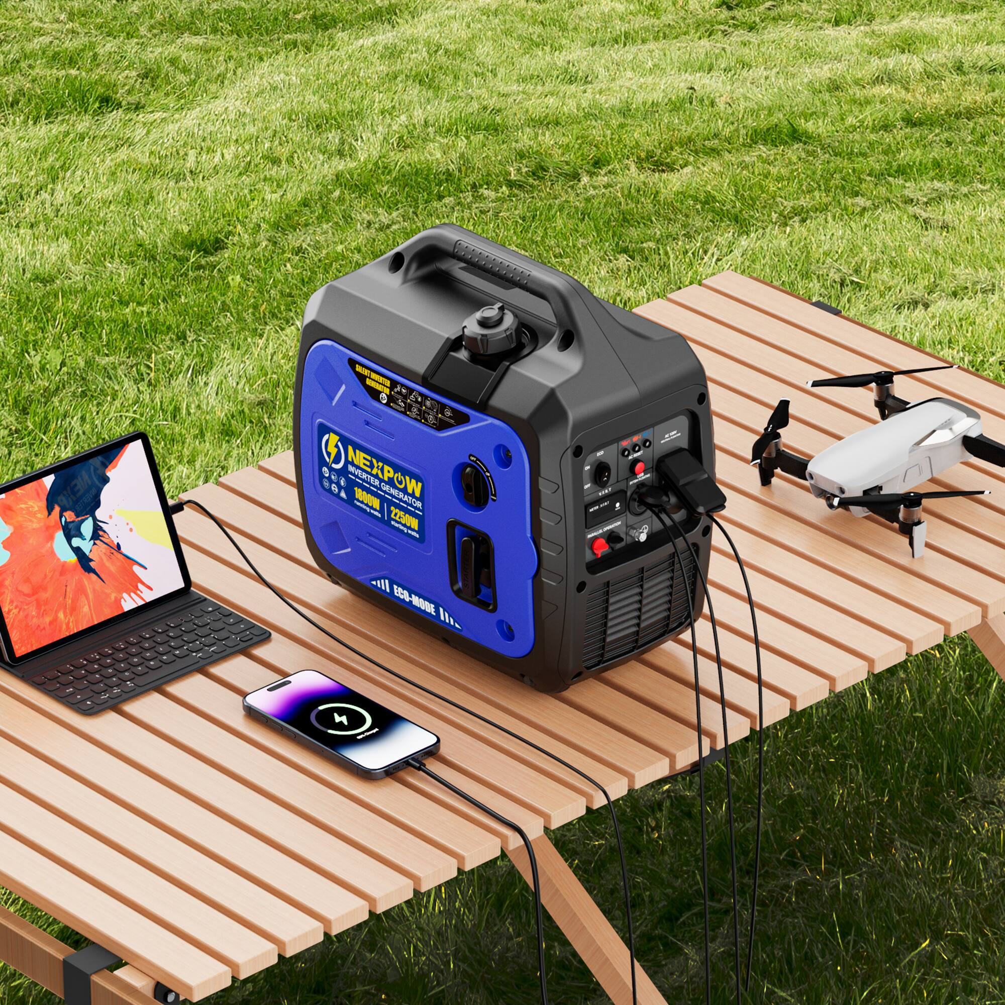 NEXPOW 2250 Watt Smart Portable Inverter Generator with Super