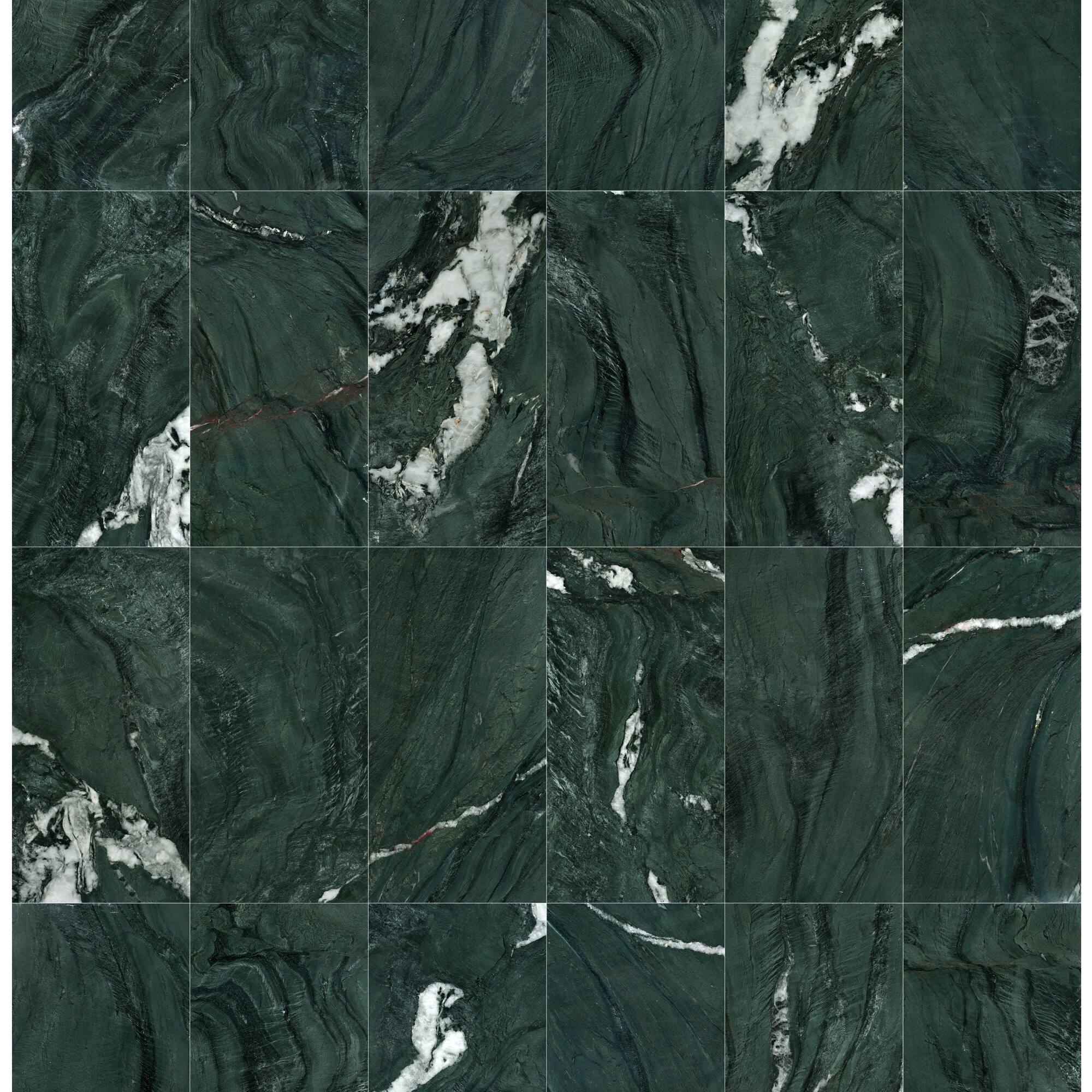 Alt View 2. GOODSILO - Premium Green Natural Marble Tiles for Elegant Wall and Floor Applications - Green,Green Multi.