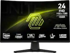 UNITE 24 FHD 1920 X 1080 1500R AC II MAG MSI ARSENAL GAMING 1500R Curved msi - CURVED GAMING VA Gaming Panel 180 Hz 1ms MPRT HDR READY